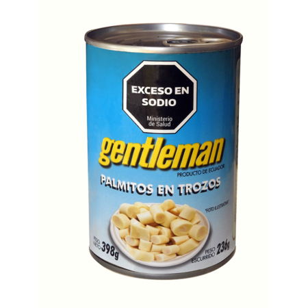 Lata Palmitos en trozos x 398g GENTLEMAN